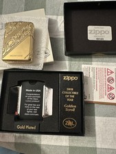 Zippo 2018 Collectible of the year GOLDEN SCROLL Limited Edition