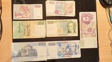 Italienische Banknoten (historisch) Lire: 19x1000, 2x5000, 5x10.000, 1x50.000