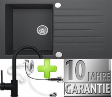 Granitspüle Schwarz