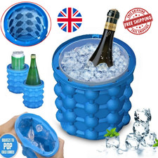 Sommer Eiswürfelbereiter Platzsparend Eisform Tablett Werkzeug Silikon Eiskübel