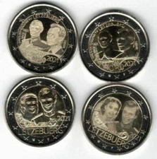 Luxemburg ?? Münze 2€ Euro 2021 UNC f/Rolle Low Mint Edition Hochzeit Geburtstag