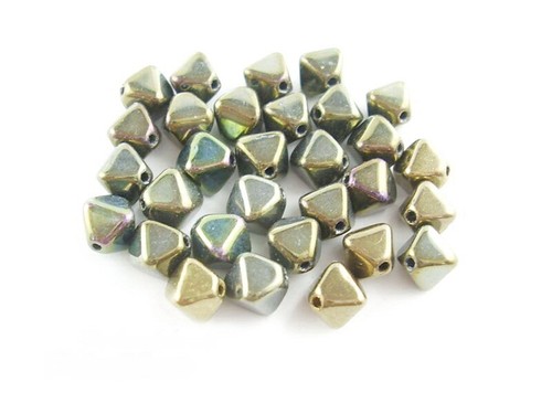 Glasperlen doppelpyramide 6 - glasperlen,