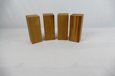4x Möbelfuß Tischbein Holz