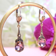 Jugendstil Ohrringe Gold