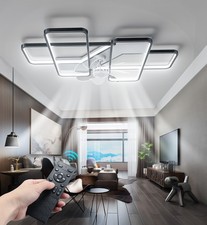 50W Deckenventilator mit Licht Fernbedienung Dimmbar Deckenlampe für Wohnzimmer