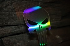 Skull Aufkleber Auto Style Sticker Tuning Racing JDM Schocker Chrom Oilfilm