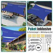 Sonnensegel WASSERDICHT Sonnenschutz Windschutz UV-Schutz Rechteck inkl Zubehör