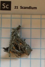 Destilliertes Scandium Metall