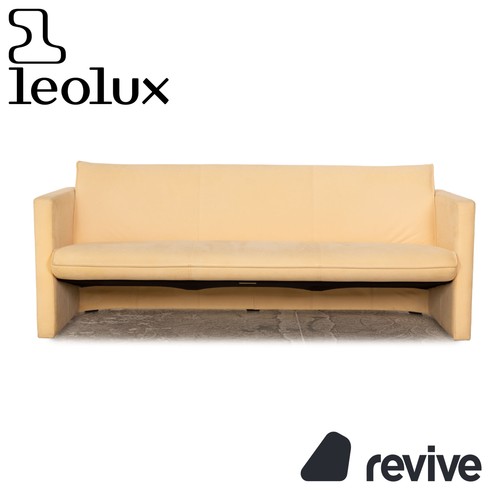 Leolux stoff dreisitzer beige - leolux,