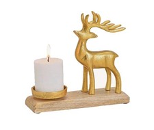 Metall Kerzenhalter Hirsch auf