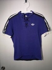 Vintage Adidas Rennrad Trikot Blau 1970er Jahre, Größe S