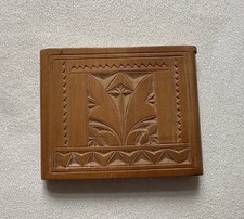 Vintage Zigarettenbox /Zigaretten Etui aus Holz - im Jugendstil - von 1958