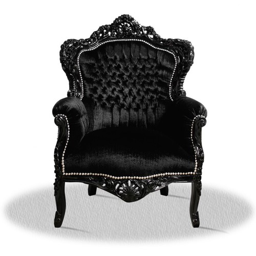 Barocksessel sessel schwarz - barocksessel,