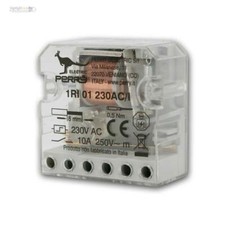 Einbau-Stromstoß-Schalter, Schließer 12V~ / 230V~, Unterputz Relais Fernschalter