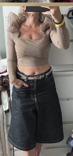 Zara cropped shirt - shirt, in