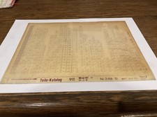 Microfich Ersatzteilkatalog Porsche 911 ab Baujahr 1987 ET Teile Katalog 1988!