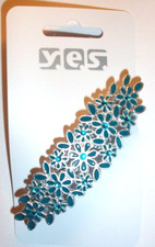 Edle Haarspange Blau / Strass