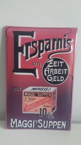 Maggi reklame blechschild - maggi,