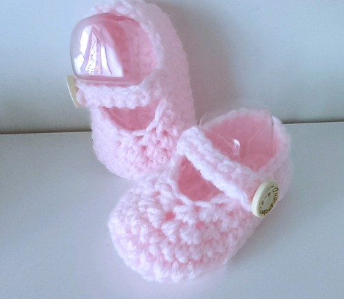 Häkel baby wollschuhe mary - häkel,