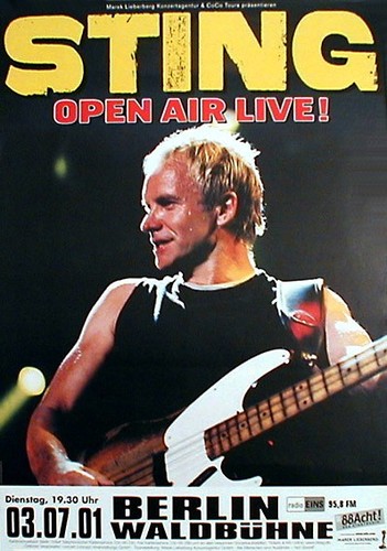 Sting rares konzertplakat von - konzertplakat,