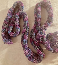 Gestrickter Netzschal, Handarbeit, Baumwolle, Lochmuster