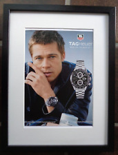 Tag Heuer Carrera Automatic Chronograph Uhr Werbung bzw Reklame, Brad Pitt