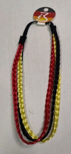 Haarband schwarz rot - haarband, schwarz/rot/gold