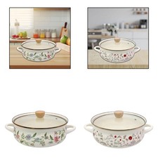 Emaille Suppentopf mit Deckel