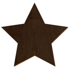 Holz Stern V3 Walnuss