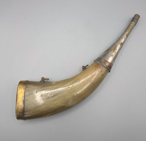Antikes pulverhorn echtes horn - antikes,