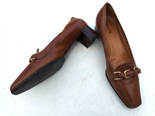 Gritti Trotteur Pumps Leder cognac-Farbe Gr. 39  mit Dekoschnalle fast neu TOP!!