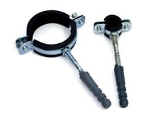 Rohrschellen mit Dübel, Gummi