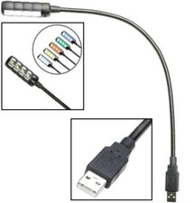 ADAM HALL SLED1 ULTRA USB C - LED Schwanenhalslampe mit Farbwahl Mischpultlampe