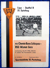 BSG Wismut Gera  -  BSG Chemie