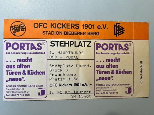 Eintrittskarte ticket dfb - ticket,