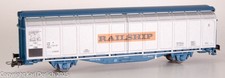 ROCO 44104 A DB RAILSHIP Schiebewandwagen Hbbillns Nr. ... 7 101-5 - aus Set /-2