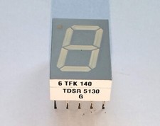 6 TFK 140 TDSR 5130 G - 7-Segment Display rot 13mm - 10 Stück
