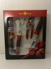 WOLF Gartenwerkzeug Set 4-teilig, Garten-Handgeräte Gartenschere  Neu