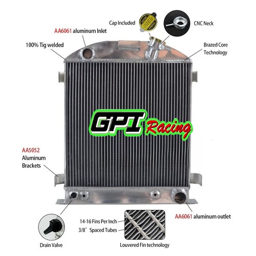 Aluminium kühler radiator - , for