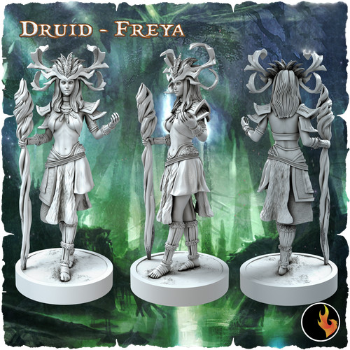 Elf druidin miniatur female - druidin,