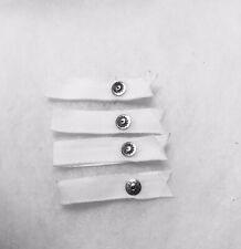 4 gute Trägerbandhalter weiß