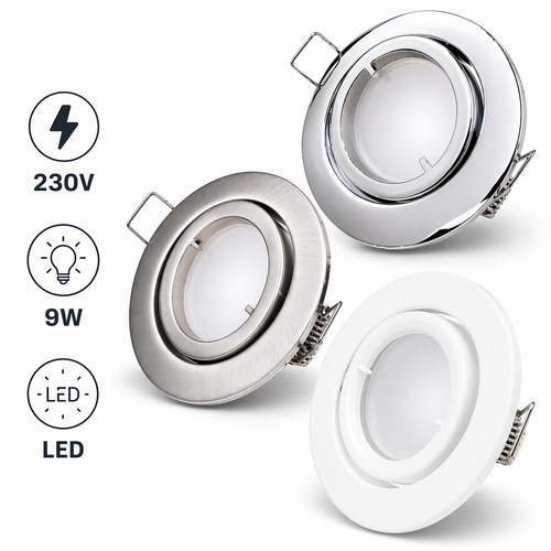Led einbaustrahler spot - led, 9w