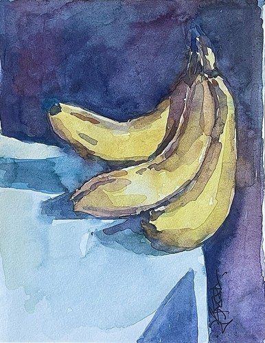 Original unikat aquarell - original,