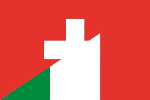 Fahne flagge schweiz italien - fahne,
