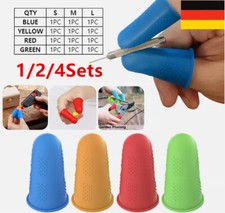 1-4 Set schnittfeste, hitzebeständige Fingerschutz-Fingerkappe aus Silikon DE
