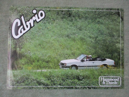 Hammond thiede opel ascona - thiede, c