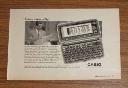 Seltene werbung vintage casio - werbung,