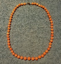 Sehr schöne antike echte Sardegna  Korallen Halskette 