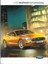 FORD MUSTANG Instruktionsbog 2019 Handbuch brugervejledning BA