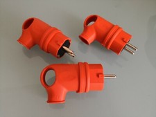 3x Stecker Gummi mit Griff